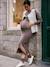 Long Knitted Dress for Maternity, by ENVIE DE FRAISE taupe 