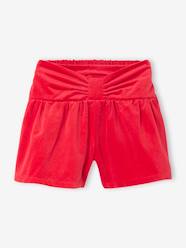 Girls-Velvet Shorts with Bow on the Front for Girls