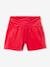 Velvet Shorts with Bow on the Front for Girls red 