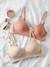 Pack of 2 Maternity & Nursing Special Bras in Microfibre & Lace beige+black 