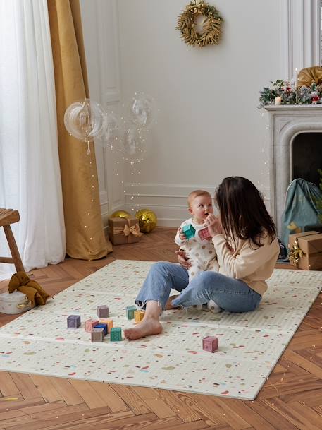 Large, Foldable Activity Mat beige+blue+green+multicoloured 