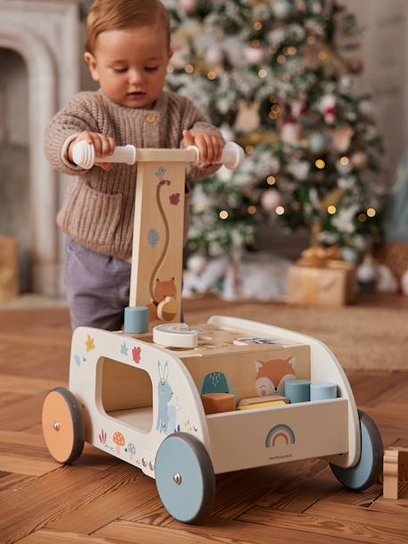 2-in-1 Push Walker in FSC® Wood, Forest Friends wood 