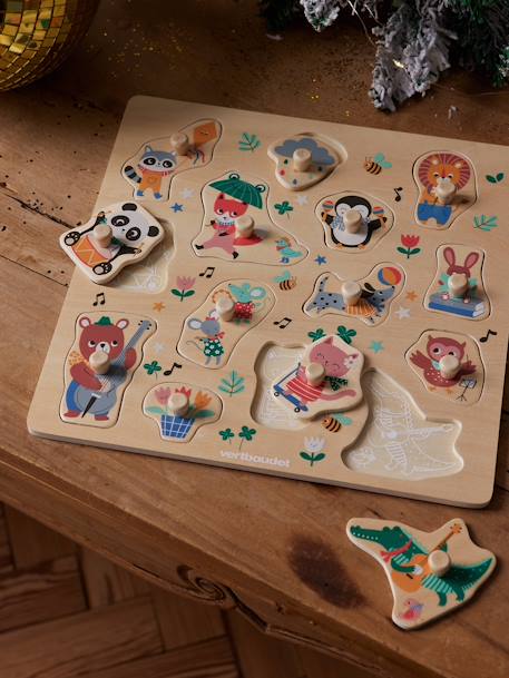 Happy Animals Peg Puzzle wood 