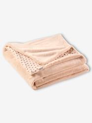 Bedding & Decor-Child's Bedding-Blanket in Cotton Gauze & Faux Fur, Lovely Leo