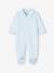 Pack of 2 Sleepsuits in Velour for Baby Girls sky blue 