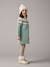 Jacquard Knit Dress for Girls grey green+night blue 