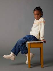 -Wide Leg Cargo Jeans for Girls