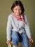 Loose-Fitting Soft Knit Cardigan for Girls marl grey+petrol blue+red+sweet pink 