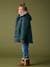 Glittery Parka Lined in Faux Fur, for Girls blush+emerald green 