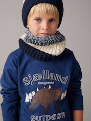 Boys-Tops-T-Shirts-Long Sleeve T-Shirt with Details in Relief, for Boys