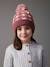 Hearts Beanie, Snood & Gloves Set for Girls grey blue 