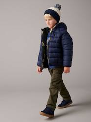 Easy to Slip-on Cargo Trousers with Lining for Boys