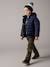 Easy to Slip-on Cargo Trousers with Lining for Boys khaki+night blue 