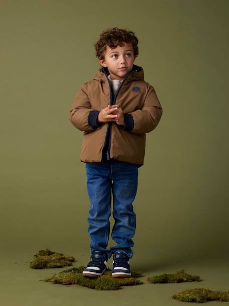 Parka with Reversible Hood, for Boys bronze 