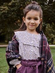 Girls-Shirt with Frilly Collar for Girls