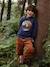 Wolf Sweatshirt, Polar Fleece Lining, for Boys night blue 