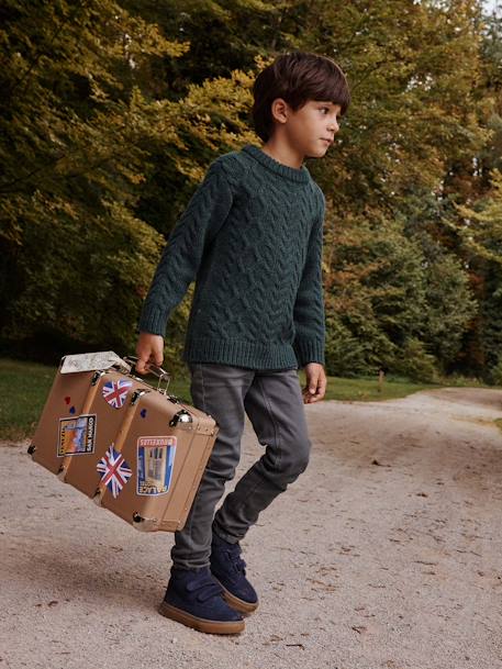 MEDIUM Hip, MorphologiK Slim Leg Coloured Trousers, for Boys beige+green+grey green+night blue+sky blue+slate blue+tomato red 