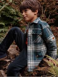 Boys-Shirts-Sherpa-Lined Chequered Shirt for Boys