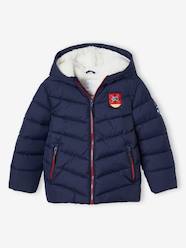 Boys-Coats & Jackets-Hooded Ski Jacket, Sherpa Lining, for Boys