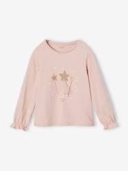 Girls-Tops-Christmas Special Top with Glittery Magic Wands for Girls