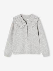 Girls-Cardigans, Jumpers & Sweatshirts-Cardigans-Occasion Wear Cardigan with Rhinestone Collar, for Girls