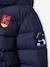 Hooded Ski Jacket, Sherpa Lining, for Boys navy blue 