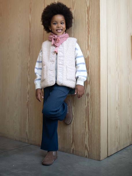 Sherpa Bodywarmer for Girls beige 