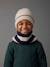 Cool Kids Beanie + Snood + Gloves Set for Boys grey blue 