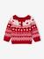 Jacquard Christmas Jumper for Baby Girls red 