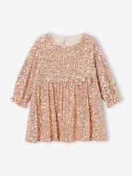 Baby-Dresses & Skirts-Occasion Wear Dress with Sequins for Babies