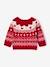 Jacquard Christmas Jumper for Baby Girls red 