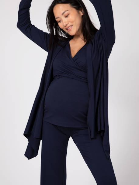 Maternity & Nursing 3-Piece Set, Loungewear Box, ENVIE DE FRAISE emerald green+navy blue 