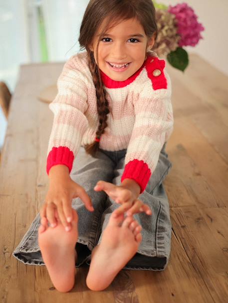 Matchy-Matchy Striped Jumper, Family Capsule Collection, for Girls striped pink 