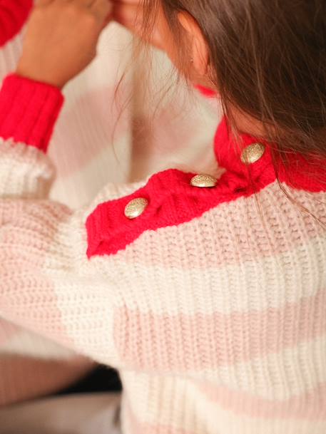 Matchy-Matchy Striped Jumper, Family Capsule Collection, for Girls striped pink 