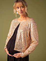 Maternity-Dresses-Progressive, 2-in-1 Dress with Front/Back Sequinned Top for Maternity