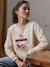 Family Capsule Collection, 'Meilleure Maman de Noël' Sweatshirt for Women vanilla 