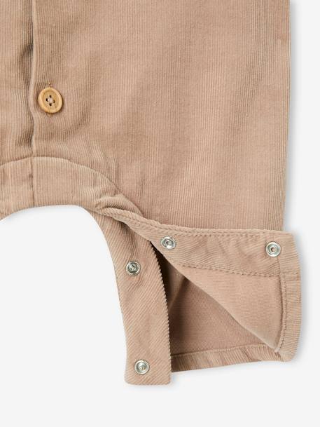 Corduroy Jumpsuit for Babies beige 