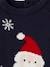 Jacquard Father Christmas Jumper for Babies navy blue 