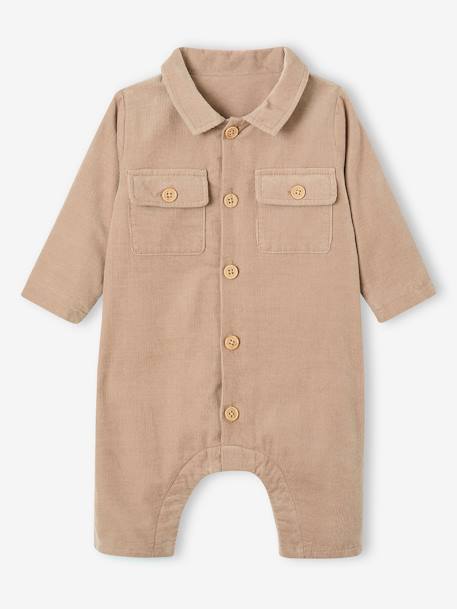 Corduroy Jumpsuit for Babies beige 