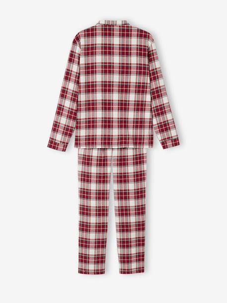 Flannel Christmas Pyjamas for Men, Family Capsule Collection chequered red 