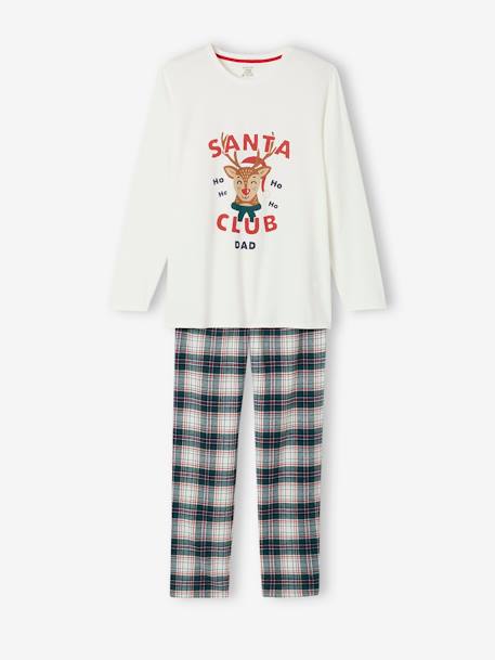 Christmas Family Capsule Collection, 'Santa Club' Pyjamas for Men ecru 