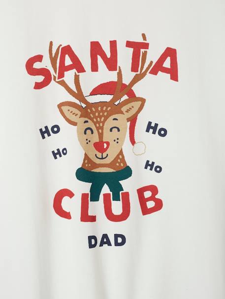 Christmas Family Capsule Collection, 'Santa Club' Pyjamas for Men ecru 