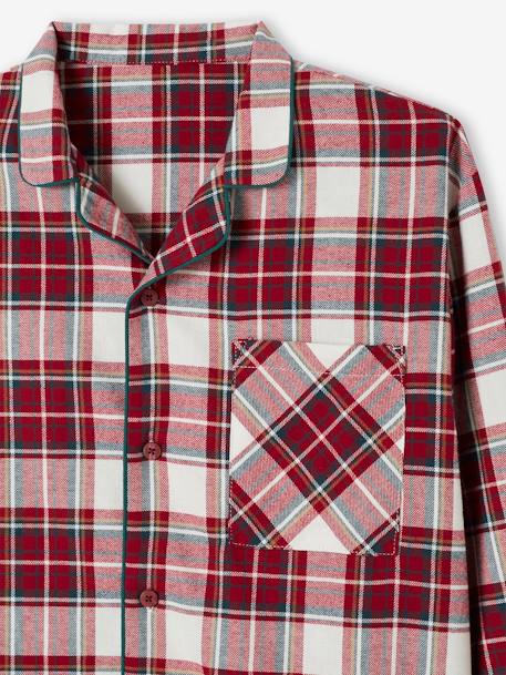 Flannel Christmas Pyjamas for Men, Family Capsule Collection chequered red 