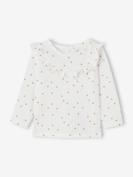 Occasion Wear Combo, Star Top + Sparkling Skirt for Baby Girls gold 