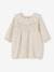 Knitted Dress with Frilled Collar for Babies marl beige 