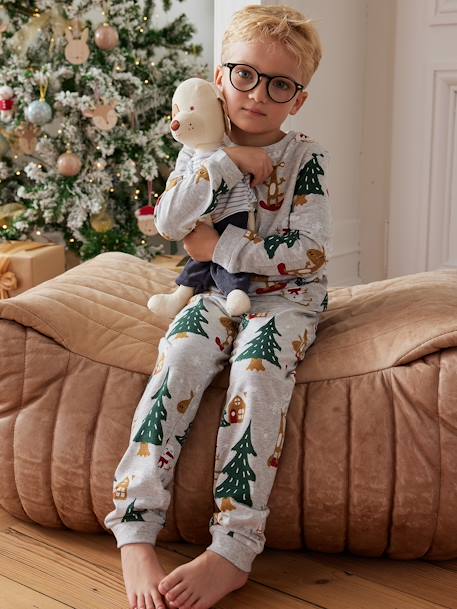 Christmas Combo: Pyjamas + Socks for Boys marl grey 