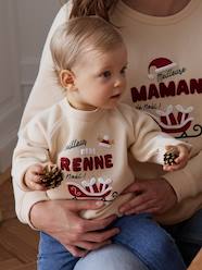 Baby-Jumpers, Cardigans & Sweaters-Sweaters-Family Capsule Collection "Meilleur Bébé Renne de Noël" Sweatshirt for Babies