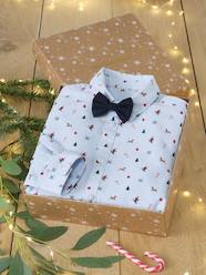 Boys-Shirts-Christmas Gift Box with Printed Shirt & Bow Tie for Boys