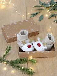 Shoes-Baby Footwear-Christmas Reindeer Slippers