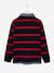 Striped 2-in-1 Effect Polo Shirt, for Boys 6423+6680+deep blue+English green+navy blue+Red Stripes 